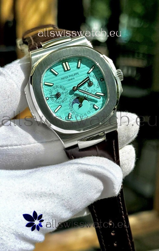 Patek Philippe Nautilus 5740 Perpetual Calendar Stainless Steel Green Dial Swiss Replica Watch
