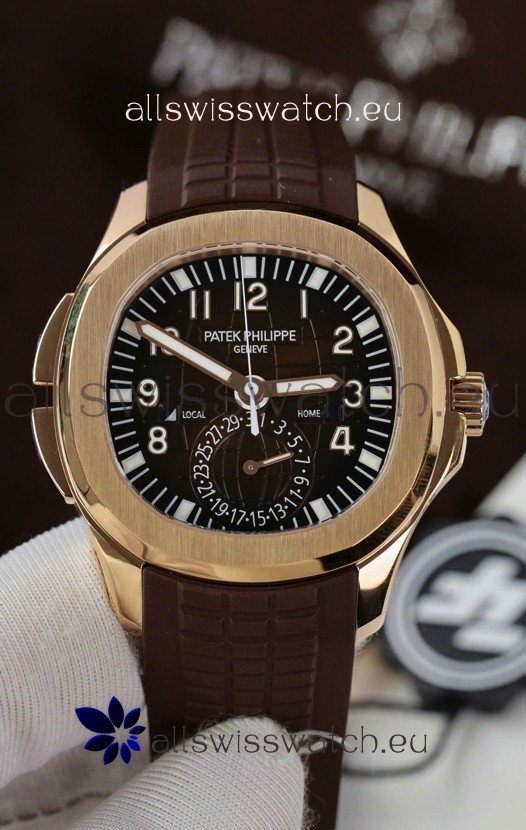 Patek Philippe Super Clone Aquanaut 5164R Rose Gold Swiss Replica Watch