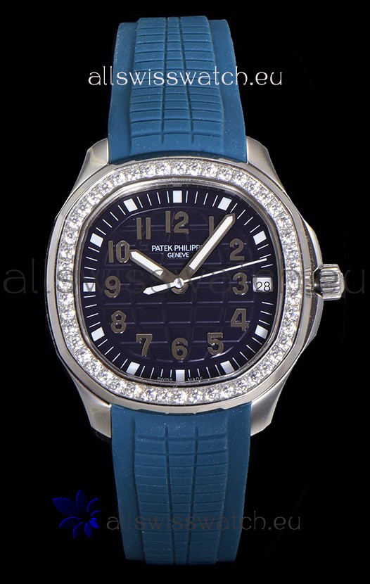 Patek Philippe Super Clone Aquanaut Stainless Steel Blue Dial 38.5MM Watch 