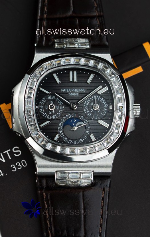 Patek Philippe Nautilus 5740 Perpetual Calendar Stainless Steel Grey Dial Swiss Replica Watch