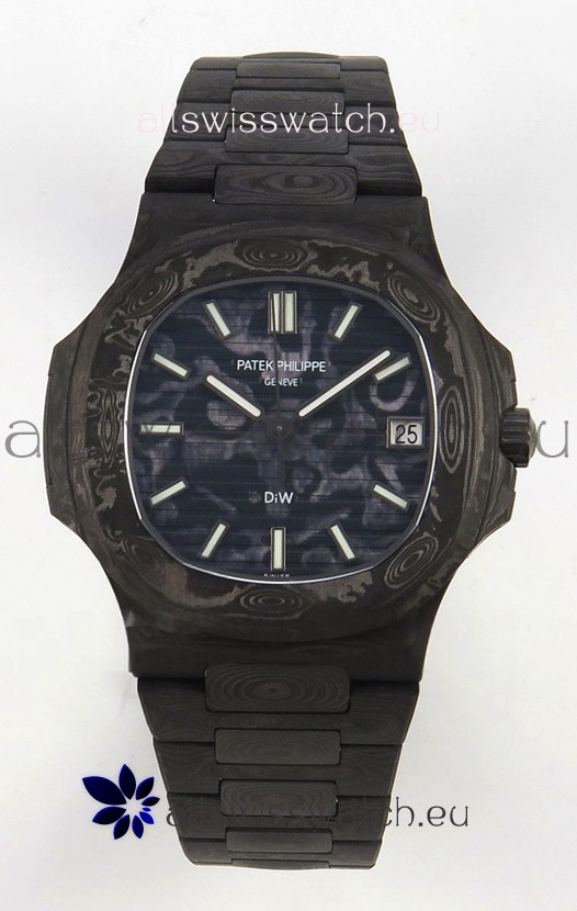Patek Philippe Nautilus 5711 DiW Blue Carbon Dial 1:1 Mirror Swiss Replica Watch