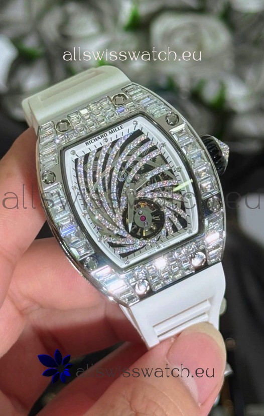 Richard Mille RM51-02 Stainless Steel Casing Watch in Mossanites Automatic Movement