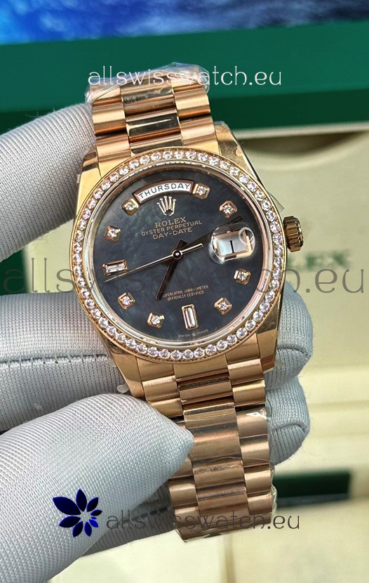 Rolex Day Date Presidential 18K Rose Gold Watch 40MM - Pearl Dial 1:1 Mirror Quality