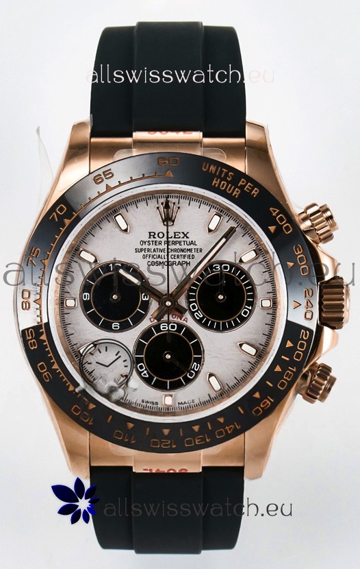 Rolex Daytona Super Clone 116518 Rose Gold Meteorite Dial Original Cal.4130 Movement