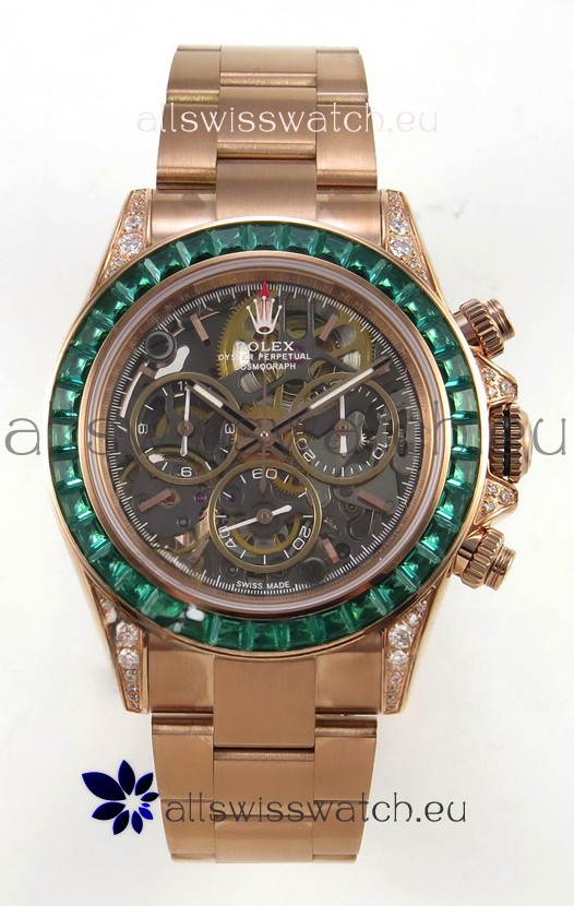 Rolex Daytona Super Clone "Artisans De Genève - Glacier" Edition Rose Gold Watch