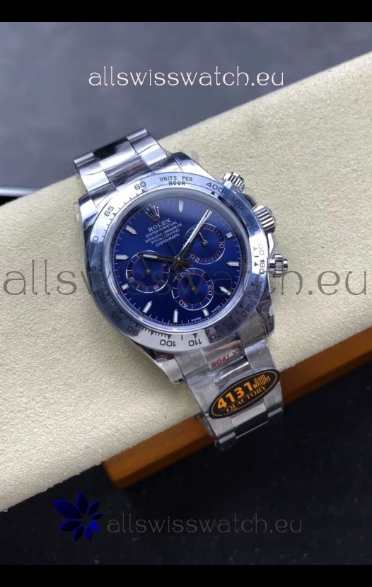 Rolex Daytona Super Clone M116509 Original Cal.4131 Movement - 904L Steel Watch in Blue Dial