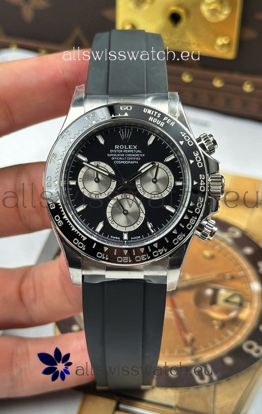 Rolex Daytona Super Clone 126519LN Black Dial Cal.4131 Movement - 904L Steel Watch