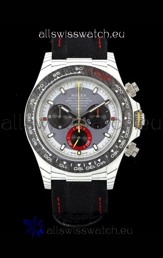 Rolex Daytona DiW Bachi Edition Watch - Forged Cabon Casing 1:1 Mirror Replica