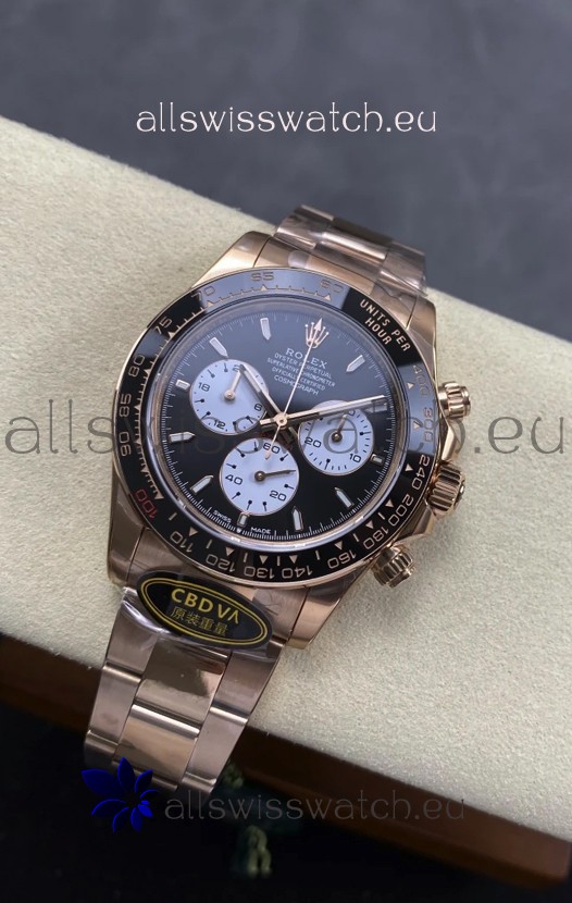 Rolex Daytona Super Clone 126525 Le Mans Edition Rose Gold Black Dial Original Cal.4132 Movement