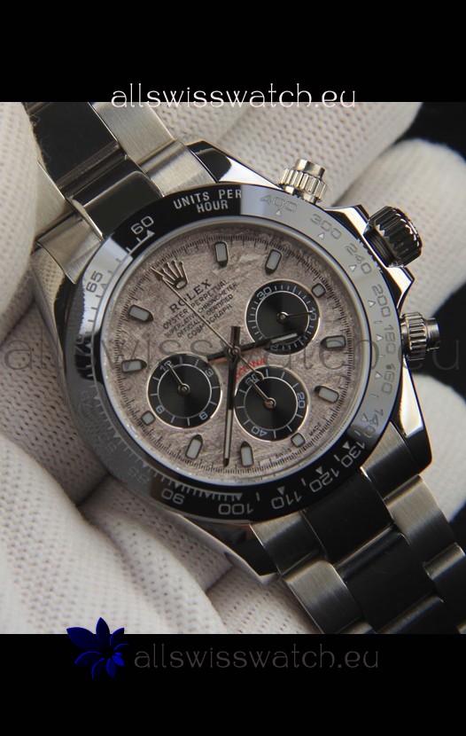 Rolex Daytona Japanese Movement Replica Watch in Meteorite Pattern Dial