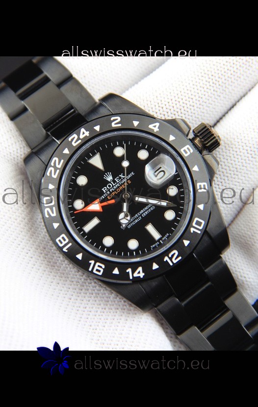 Rolex Explorer II Japanese Movement Replica Watch in PVD Coating Watch 