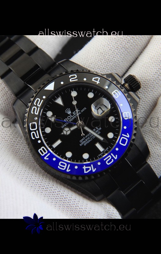 Rolex GMT Masters II Japanese Movement Replica Watch in PVD Casing 