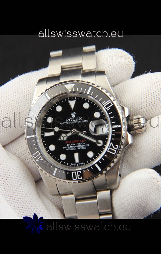 Rolex Sea Dweller Japanese Movement Replica Watch Black Dial 43MM