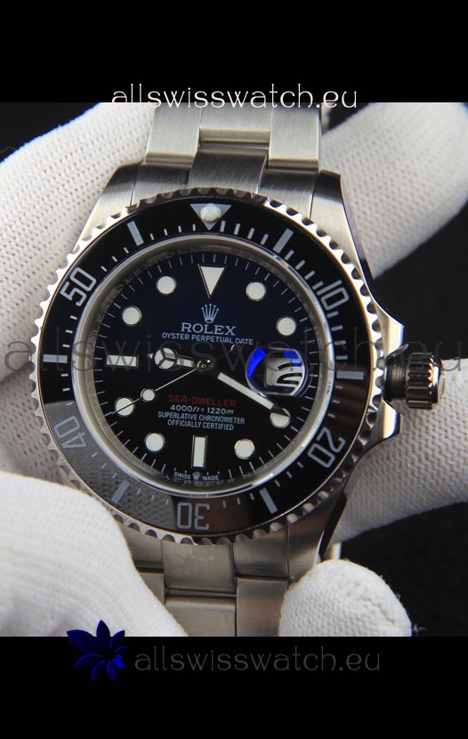 Rolex Sea Dweller Japanese Movement Replica Watch Black Dial 43MM