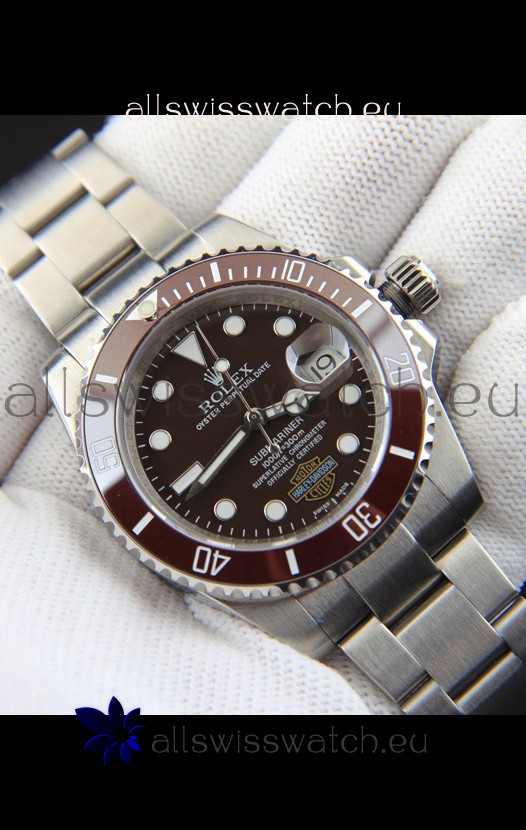 Rolex Submariner Harley-Davidson Japanese Replica Watch 904L Steel Brown Dial Watch 