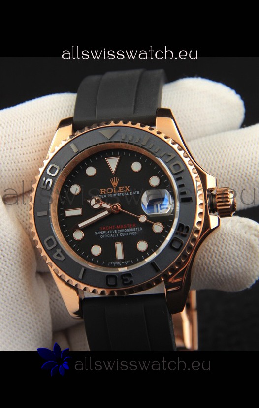Rolex Yachtmaster Everrose Gold Japanese Replica Watch - 40MM
