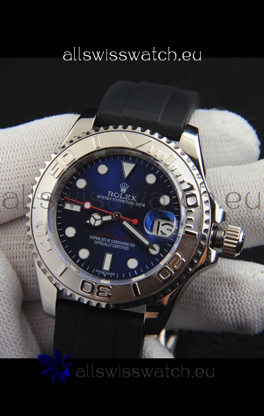 Rolex Yachtmaster Stainless Steel Japanese Replica Watch - 40MM Blue Dial