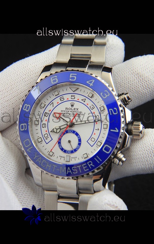 Rolex Yachtmater II Japanese Movement Replica Watch 44M Stainless Steel 