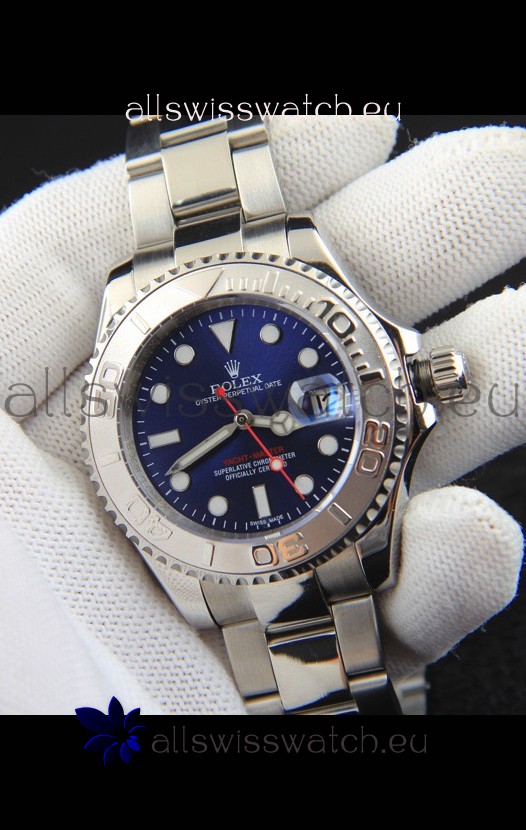 Rolex Yachtmaster Stainless Steel Japanese Replica Watch - 40MM - Blue Dial 