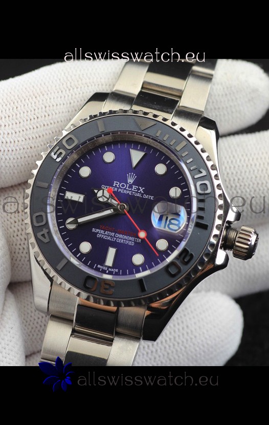 Rolex Yachtmaster Stainless Steel Japanese Replica Watch - 40MM - Blue Dial 