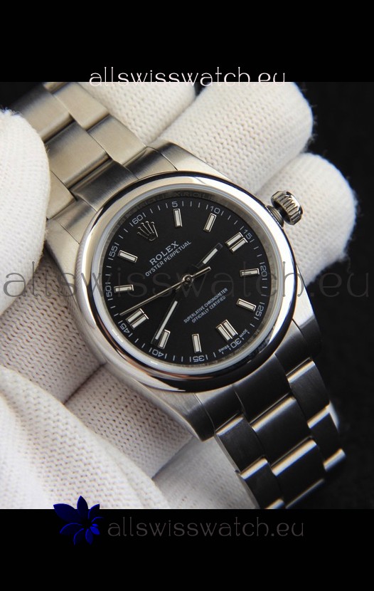 Rolex Oyster Perpetual Japanese Movement Replica Watch 36MM - Black Dial