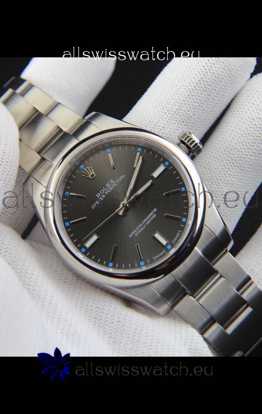 Rolex Oyster Perpetual Japanese Movement Replica Watch 39MM - Grey Dial