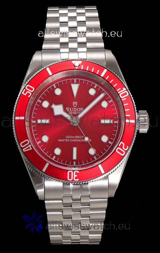 Tudor Black Bay Super Clone Edition Red Dial Swiss Replica Watch 