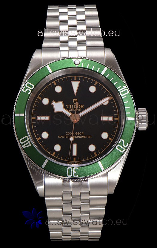 Tudor Black Bay Super Clone Harrods Edition Green Dial Swiss Replica Watch 