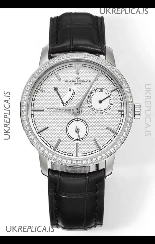 Vacheron Constantin Traditionnelle 83520 Diamonds White Dial Super Clone Watch 