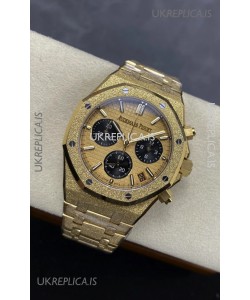 Royal Oak Chrono 26240 Frosted Yellow Gold Super Clone Watch