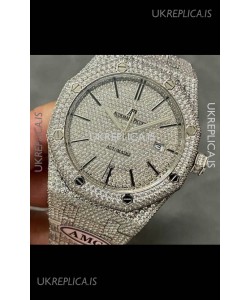 Royal Oak 15400 Iced Out Super Clone Edition 6 Super Clone Watch 