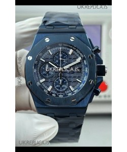 Royal Oak Offshore Blue DLC Coating Chronograph Super Clone Watch 
