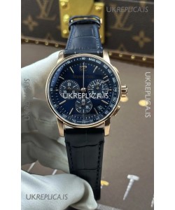 AP CODE 11.59 26393 Rose Gold Chrono Blue Dial Super Clone Watch 