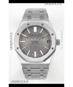Royal Oak 15510 41mm Grey Dial 904L Steel Strap Super Clone Watch 