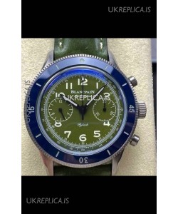 Blancpain Air Command Steel Casing Blue Bezel Super Clone Watch 