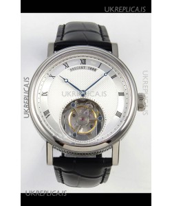 Breguet Classique Tourbillon Stainless Steel Roman Dial Super Clone Watch 