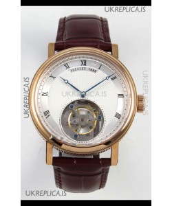 Breguet Classique Tourbillon Rose Gold Roman Dial Super Clone Watch 