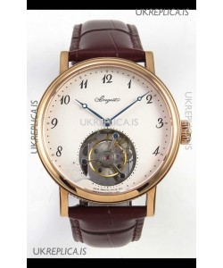 Breguet Classique Tourbillon Rose Gold Numerals Dial Super Clone Watch 