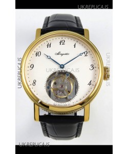Breguet Classique Tourbillon Yellow Gold Numerals Dial Super Clone Watch 