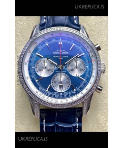 Breitling Navitimer B01 43MM Stainless Steel Blue Dial Super Clone Watch 