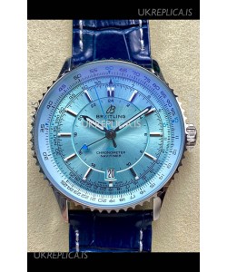 Breitling Navitimer 01 GMT Ice Blue Dial Swiss Replica Watch 