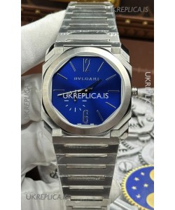 Octo Finissmo 7MM Thick Blue Dial Super Clone Watch 