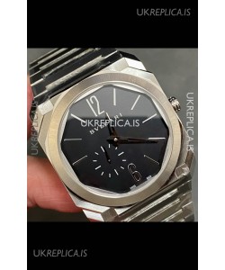 Octo Finissmo 7MM Thick Black Dial Super Clone Watch 