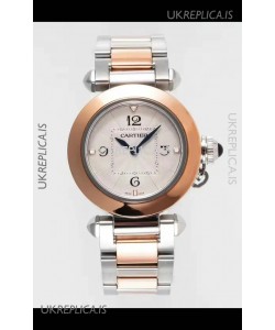 Pasha De Cartier Two Tone Casing Watch 30MM Super Clone Watch 