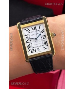 Cartier Tank Solo Swiss Automatic 31MM Yellow Gold Super Clone Watch 