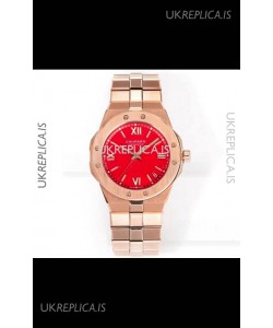 Chopard Alpine Eagle Rose Gold Red Dial Super Clone Replica Watch