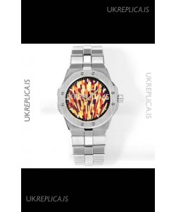 Chopard Alpine Eagle Stainless Steel Fiery Dial Super Clone Replica Watch