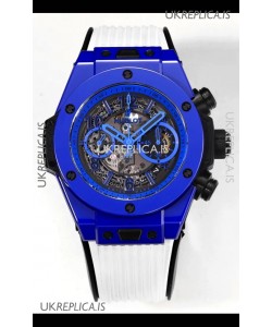 Hublot Big Bang Unico Chronograph Blue Ceramic Super Clone Watch 
