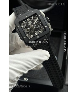 Hublot Square Bang Unico Black Magic Ceramic Super Clone Watch 