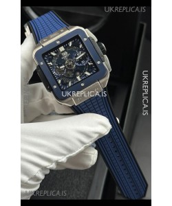 Hublot Square Bang Unico Titanium Case Blue Super Clone Watch 